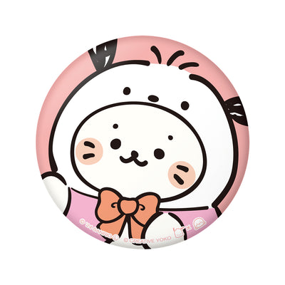 しろたん × はぴだんぶい ぷにぷに缶バッジ / しろたん×ポチャッコ