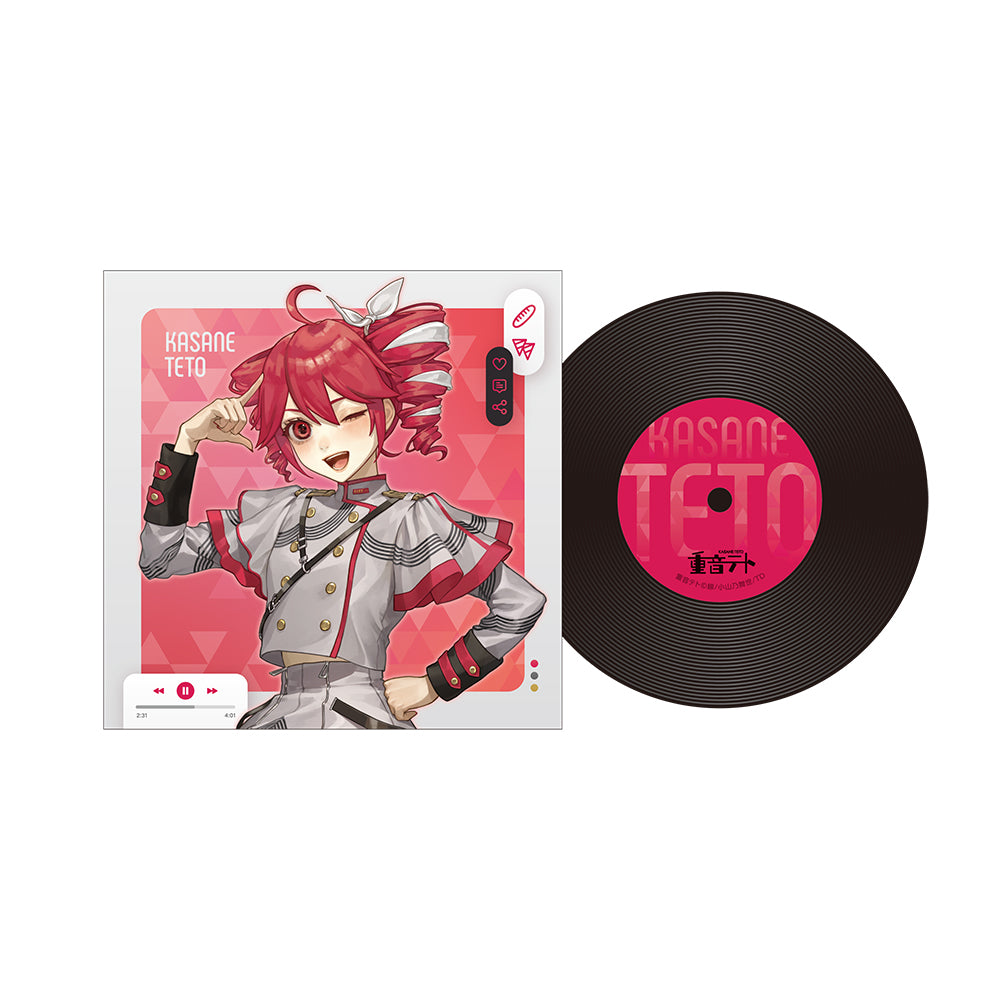 レコード風コースター / A