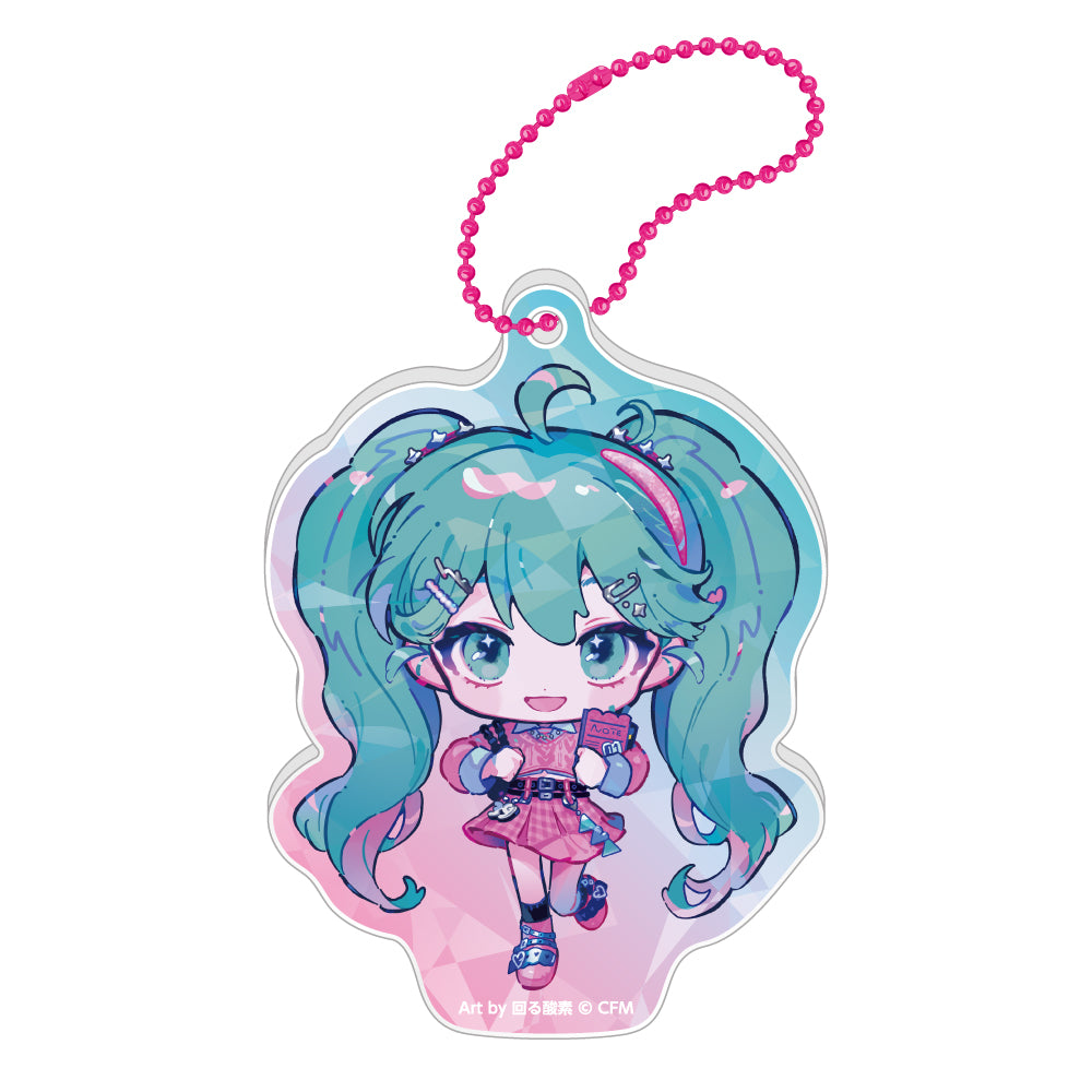 POP ホログラムアクリルキーホルダー / 初音ミク
