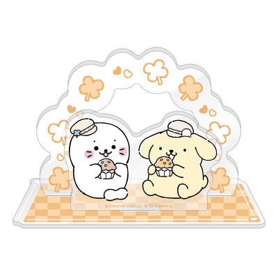 しろたん × サンリオキャラクターズ vol.3 アクリルジオラマ / しろたん×ポムポムプリン