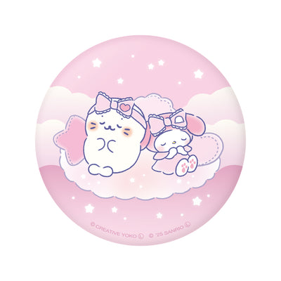 しろたん × サンリオキャラクターズ vol.3 ぷにぷに缶バッジ / しろたん×マイメロディ