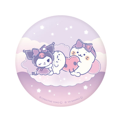 しろたん × サンリオキャラクターズ vol.3 ぷにぷに缶バッジ / しろたん×クロミ