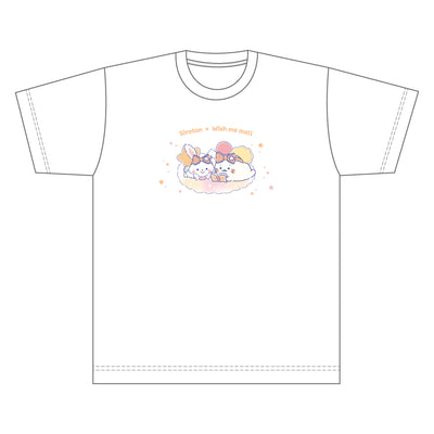 しろたん × サンリオキャラクターズ vol.3 Tシャツ / しろたん×ウィッシュミーメル