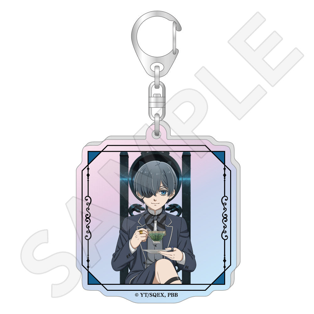 描き下ろしオーロラアクリルキーホルダー / シエル・ファントムハイヴ
