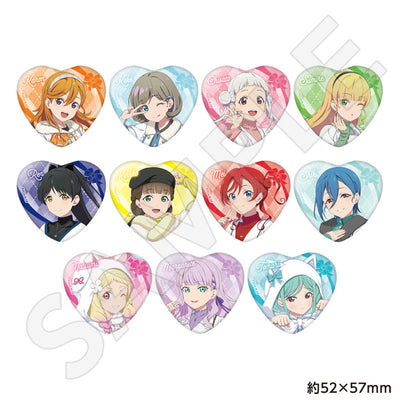 ラブライブ!スーパースター!! トレーディングハート缶バッジ ホワイトポンチョver.(BOX)