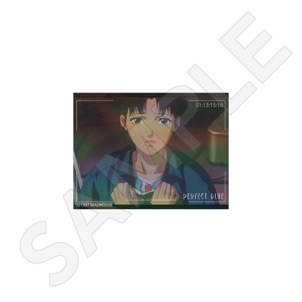 「PERFECT BLUE」カメラフレーム風ホログラムステッカー①