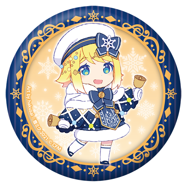 SNOW MIKU 2021 ぷにぷに缶バッジ/リンver.