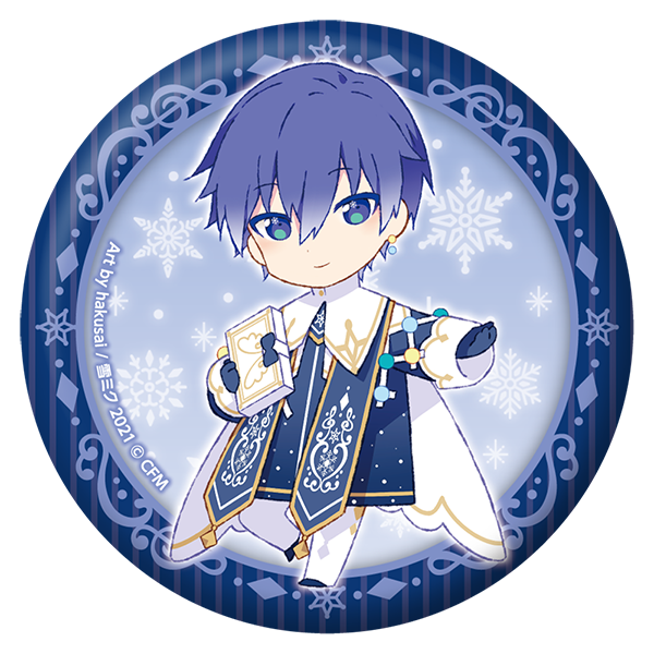 SNOW MIKU 2021 ぷにぷに缶バッジ/KAITOver.