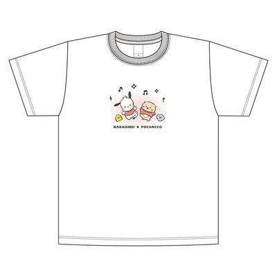 しろたん × はぴだんぶい Tシャツ / ポチャッコ