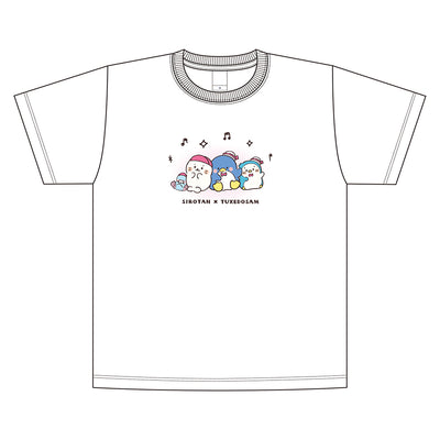 しろたん × はぴだんぶい Tシャツ / タキシードサム