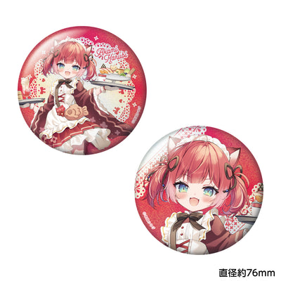 赤見かるび　おっきめキラキラ缶バッジ２個セット