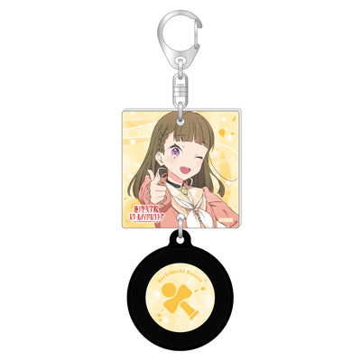 ラブライブ！蓮ノ空女学院スクールアイドルクラブ 描き下ろしジャケット風レコードキーホルダー／徒町 小鈴
