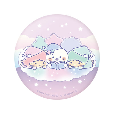しろたん × サンリオキャラクターズ vol.3　ぷにぷに缶バッジ / しろたん×リトルツインスターズ