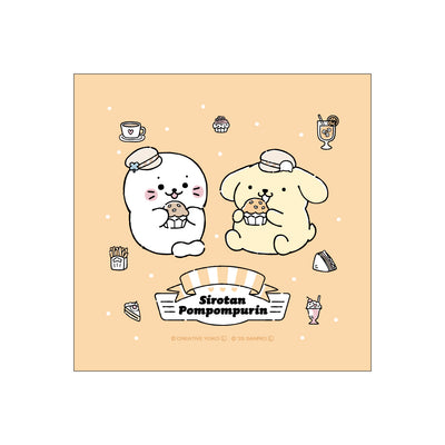 しろたん × サンリオキャラクターズ vol.3　ハンドタオル / しろたん×ポムポムプリン