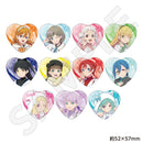 ラブライブ！スーパースター!! トレーディングハート缶バッジ ホワイトポンチョver.(単品)