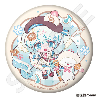SNOW MIKU 2026 ぷにぷに缶バッジ 初音ミク 前山ちぇ～ ver.