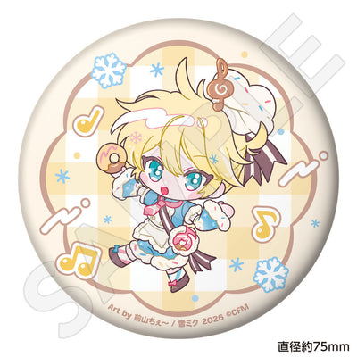 SNOW MIKU 2026 ぷにぷに缶バッジ 鏡音レン 前山ちぇ～ ver.