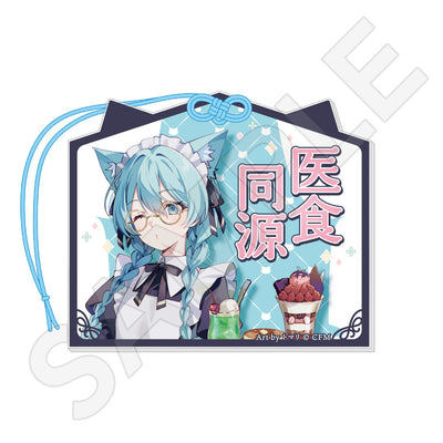 初音ミク 秋葉原フェスティバル2026 アクリル絵馬風ストラップ 猫耳カフェver.