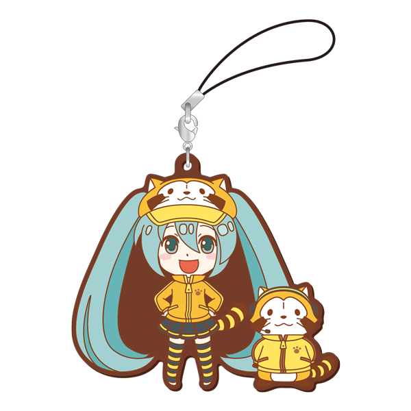 初音ミク×ラスカル2018 おっきめラバーストラップ　初音ミクA
