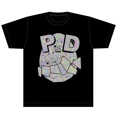 パズルアンドドラゴンズ 2023 箔プリントTシャツ/虹卵Ver. (黒)