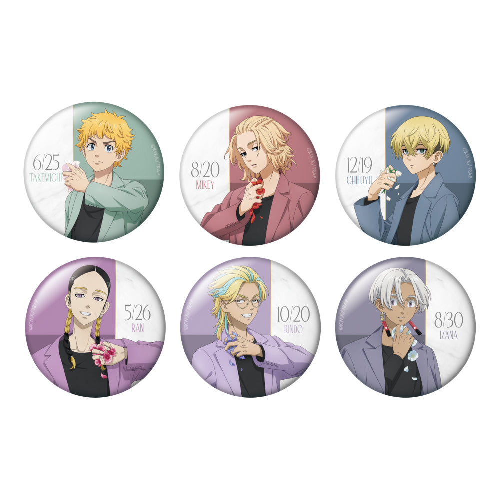  トレーディング缶バッジ dusty flower ver.